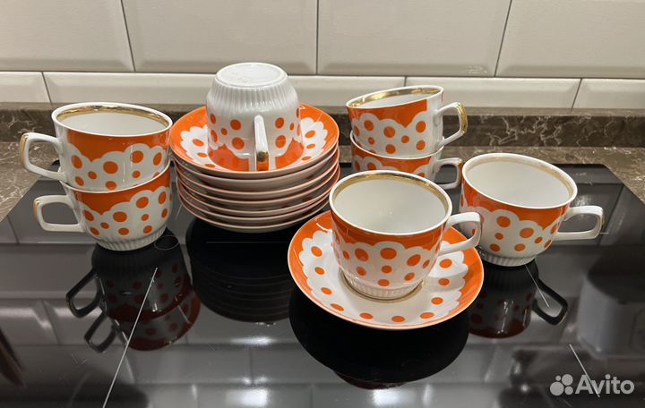 Чайный сервиз СССР Горох