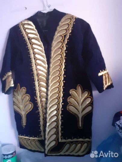 Халат детский, бархат ручная работа