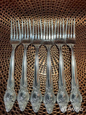 Вилки мельхиоровые столовые с серебрением