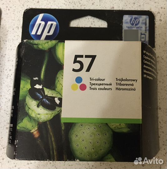 Комплект оригинальных картриджей hp 56 и 57