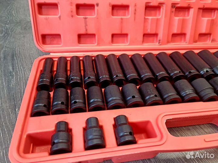 Набор ударных головок 1/2 8-32мм