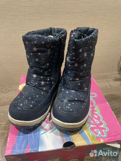 Сапоги зимние дутики девочка 25р