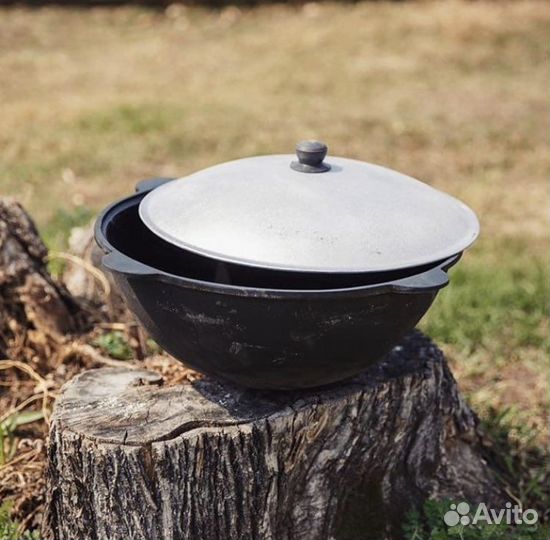 Казан чугунный узбекский 10 литров