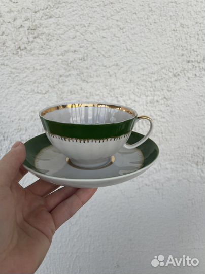 Чайная пара фарфор дулево