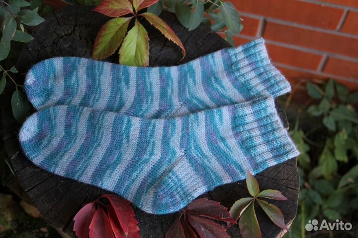 Носки шерстяные вязаные унисекс 38-39