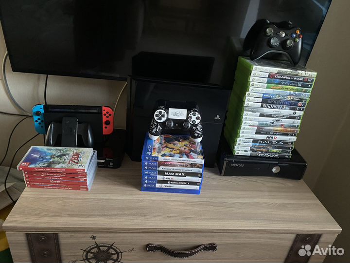 Аренда Ps4, nintendo switch и Xbox 360