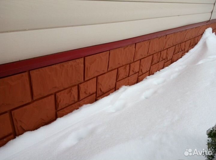 Фасадные панели Canada Ridge Тесаный камень террак