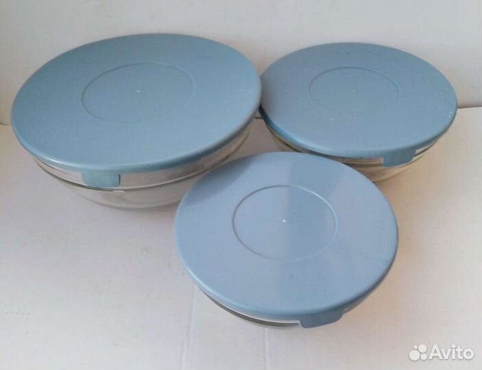 Комплект контейнеров из жаропрочного стекла