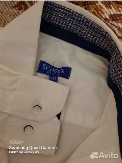 Рубашка школьная р.122
