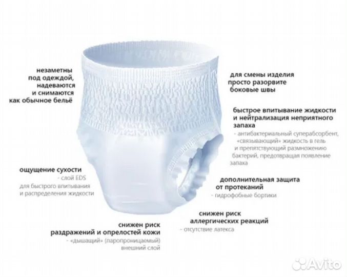 Подгузники-трусики для взрослых