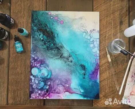 Творческая феерия. Рисование алкогольными чернила