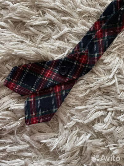 Школьная форма. Галстук женский в клеточку