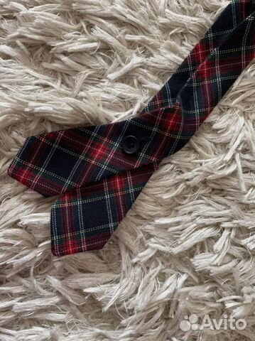 Школьная форма. Галстук женский в клеточку