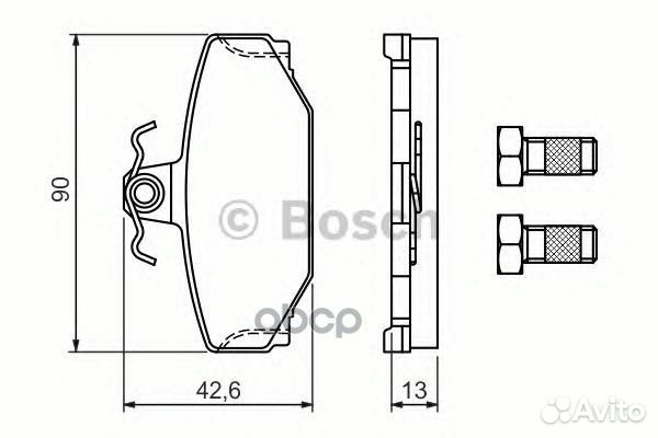 Колодки тормозные дисковые 0986460995 Bosch