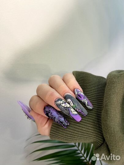 Наращивание ногтей маникюр