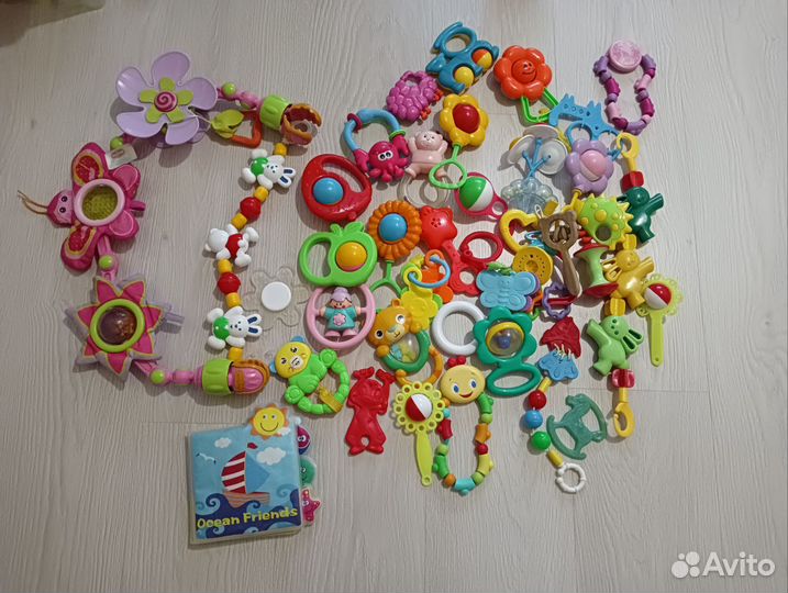 Развивающая дуга, погремушки