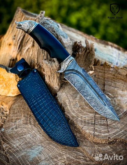 Нож « Волк » Дамасск