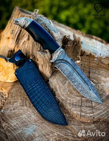 Нож « Волк » Дамасск