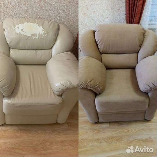 Перетяжка и ремонт мягкой мебели