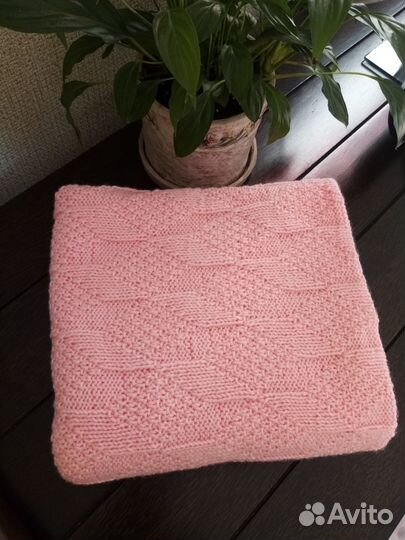 Плед детский вязаный ручная работа