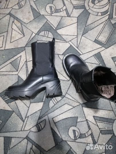 Полусапоги натуральная кожа