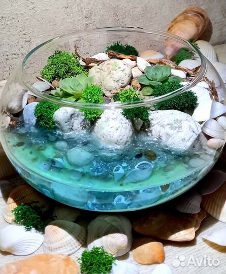 Флорариум с цветами в подарок