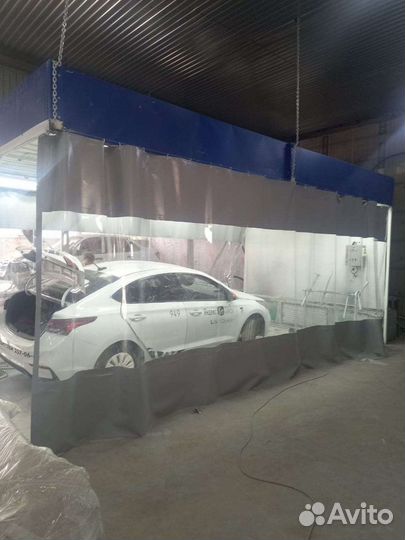 Шторы тентовые с прозрачной пвх вставкой