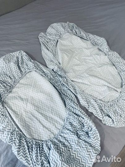 Простынь детская на резинке 120/60