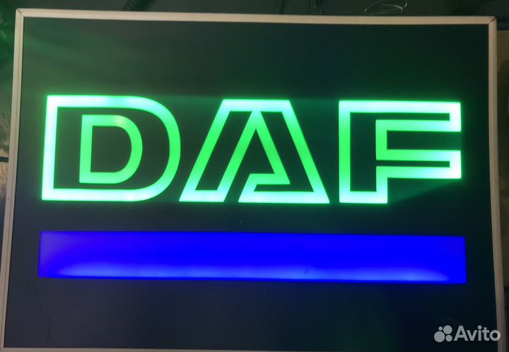 Табличка светящаяся Daf 12v