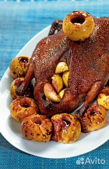 Запечённая утка, гусь, индейка