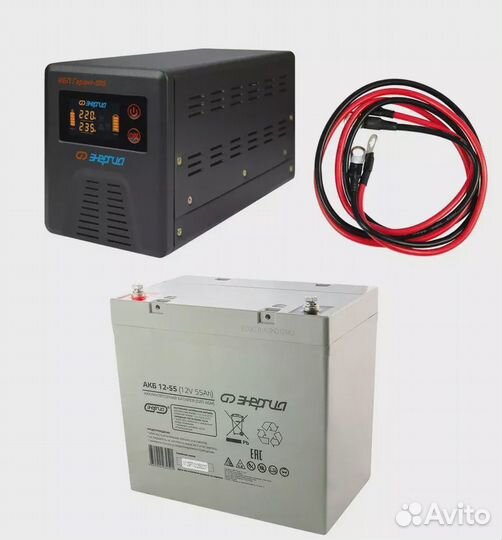 Ибп Энергия Гарант-500 + акб Энергия 12-55