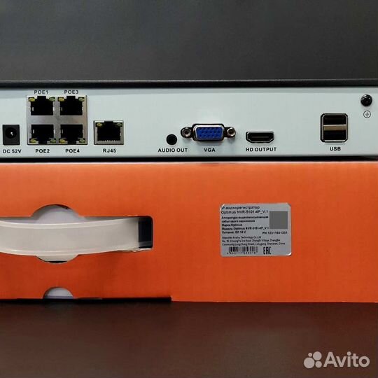 NVR-5101-4P V.1 IP-видеорегистратор с 4 PoE, Optim