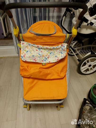 Детские санки коляска
