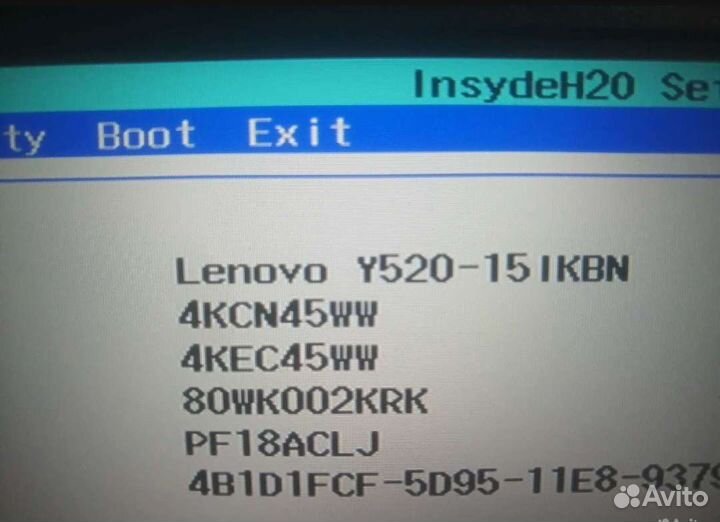 Ноутбук lenovo legion Y520