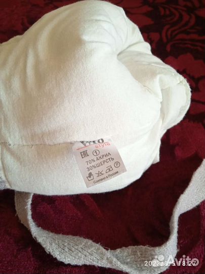Шапка осень-зима ребёнку до 2-х летк