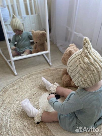 Шапка на весну гномик эльф