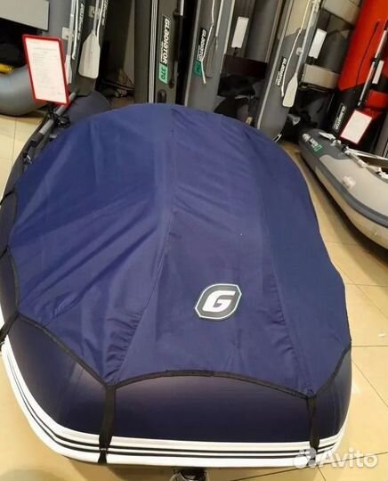 Лодка пвх Gladiator E350 PRO темно-синий