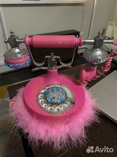 Телефон барби СССР розовый