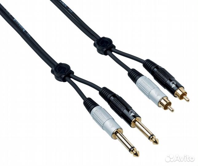 Кабель межблочный 2Jack-2RCA Bespeco EAY2JR150 1.5