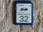 Карта памяти SD Canon 32 MB