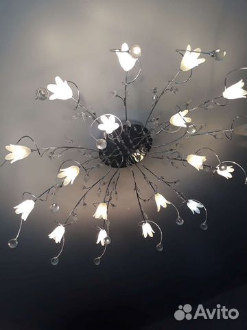 Люстра хрустальная потолочная