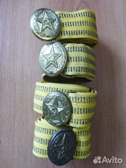 Ремни солдатские и портупеи офицеров вс СССР