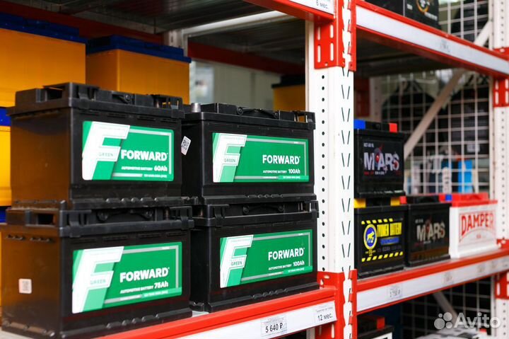 Аккумулятор Forward 75Ah, пусковой 750А прямой