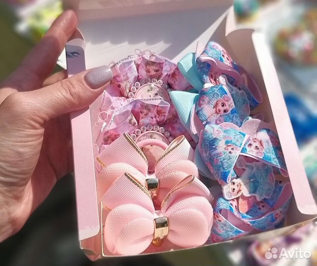 Набор бантов с Эльзой
