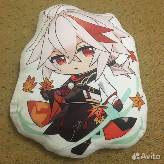 Подушка геншин импакт Кадзуха
