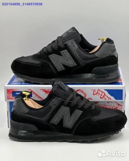 Кроссовки New Balance 574 Black (Арт.28244)