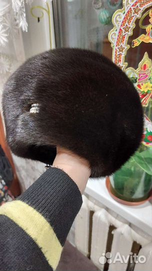 Норковый берет мягкий