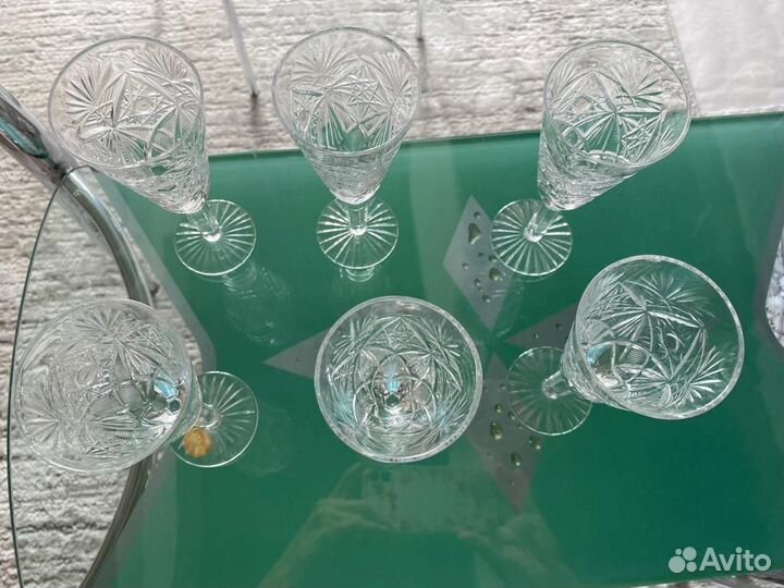 Рюмка,вазы,графин хрусталь сясср