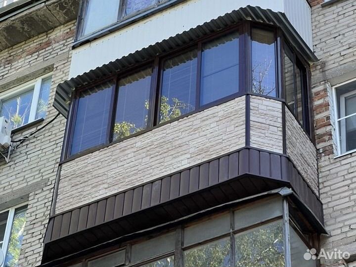 Остекление обшивка балконов, ремонт плит