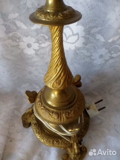 Лампа бронза